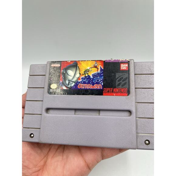 Ultraman (Nintendo SNES, 1991) Authentic Cart Only Tested and Working - Picture 8 of 8